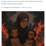 El hambre en Gaza desata una ola de indignación global