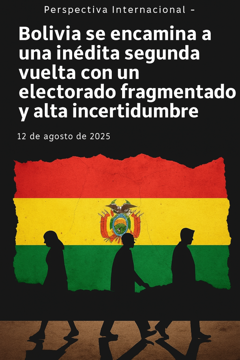 Bolivia se encamina a una inédita segunda vuelta con un electorado ...